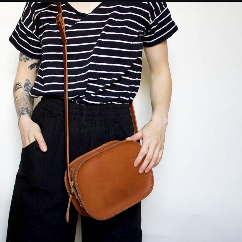 Neva Opet Camille Leather Crossbody, Leather Purse